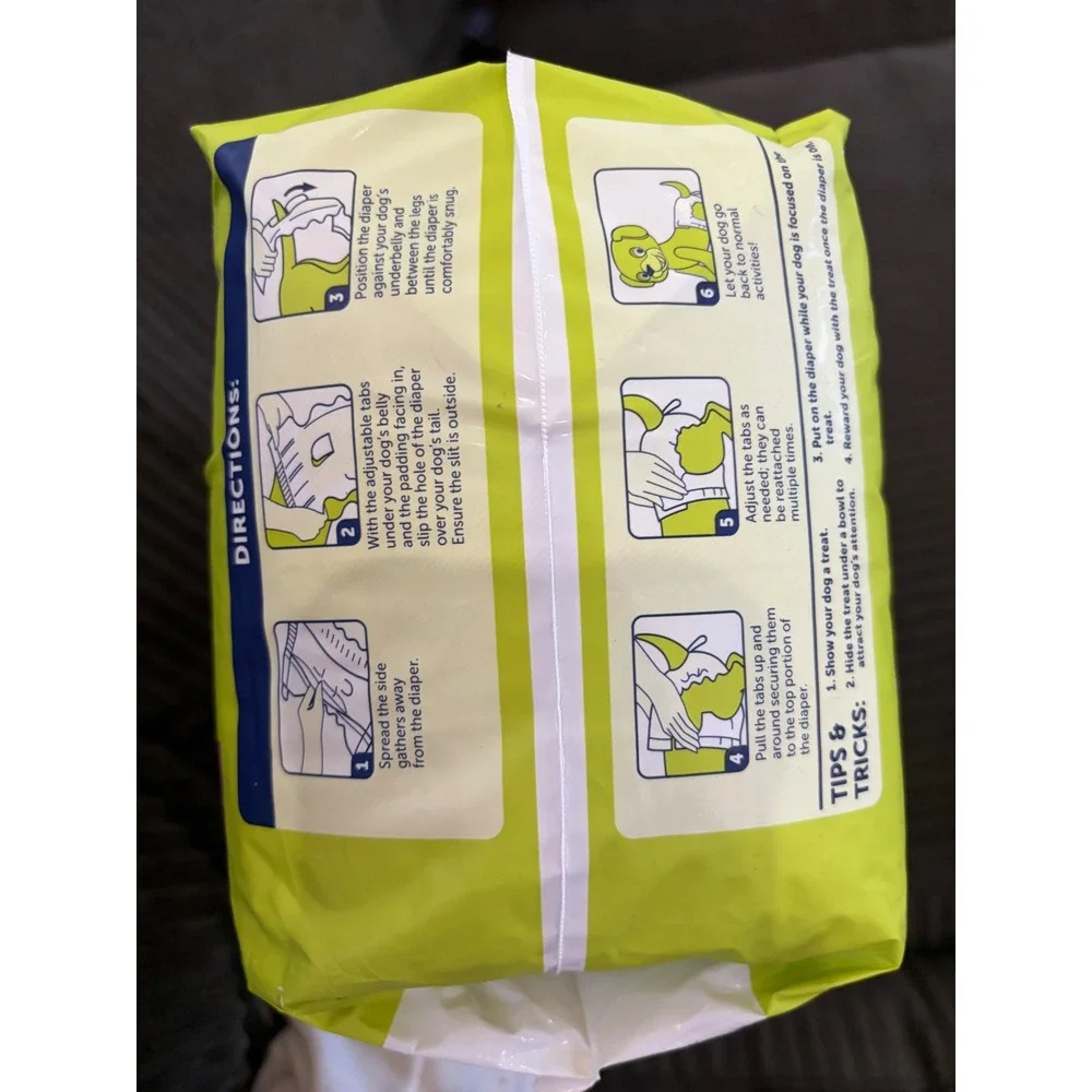 Hartz Comfitables Disposable Dog Diapers Size L 12 Count FlashDry Technology